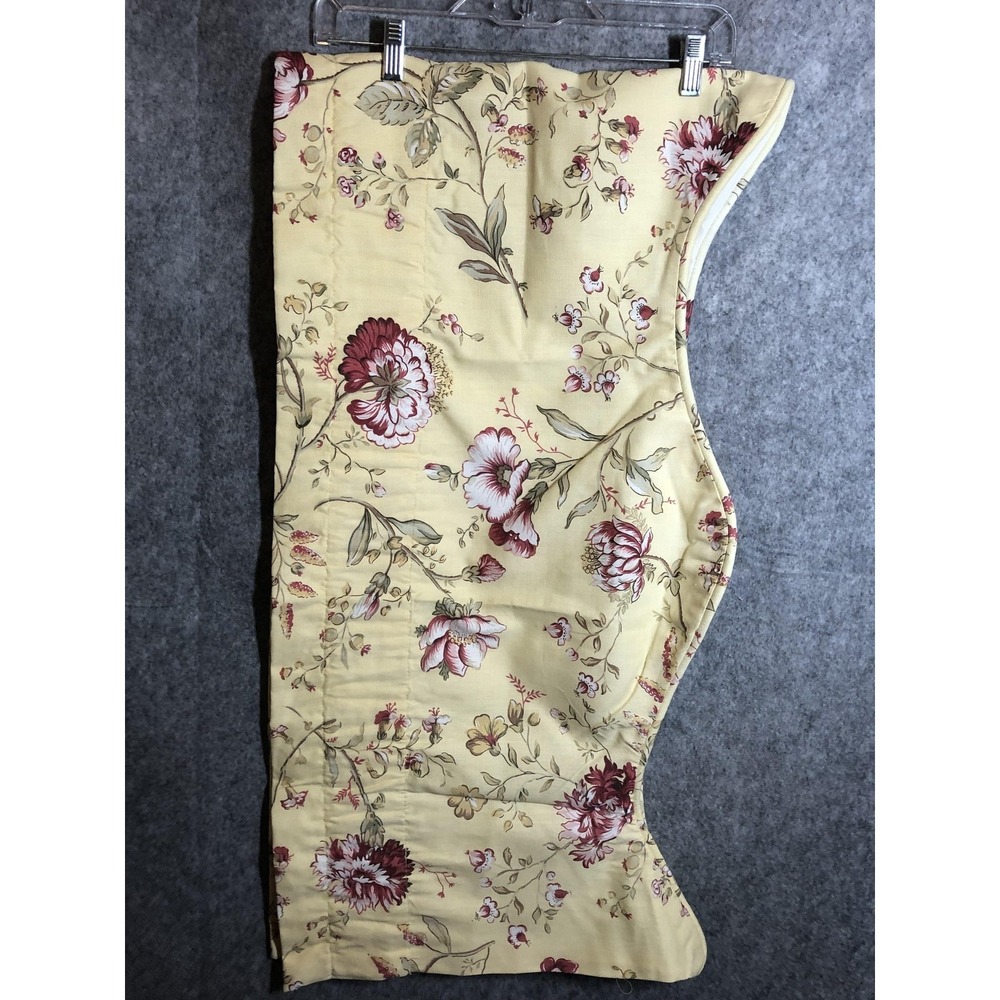 Wayfair Floral Valance Pair 2 Yellow Floral French Country Curtain Drapes 68x17